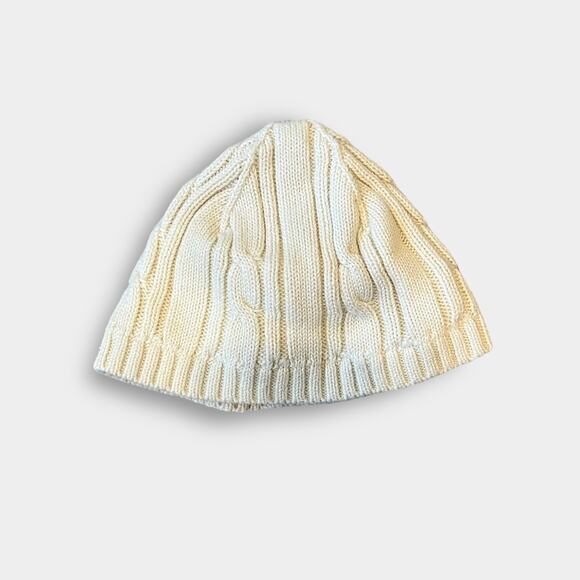 Janie and Jack Buttermilk Cable Knit Hat 3-6 Months - Picture 1 of 6